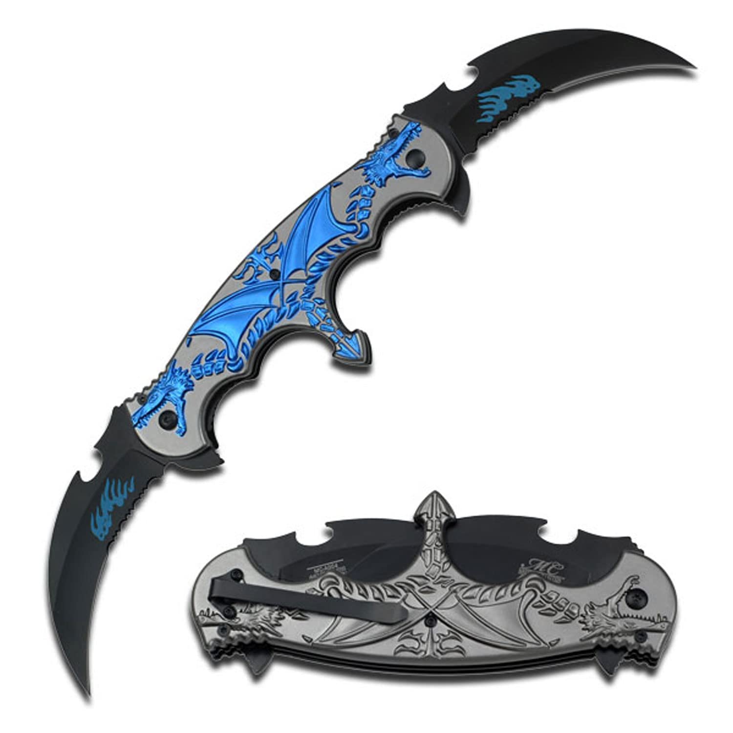 Amazon.com : Masters Collection Mc-A004BL Fantasy Folding Knife, 6